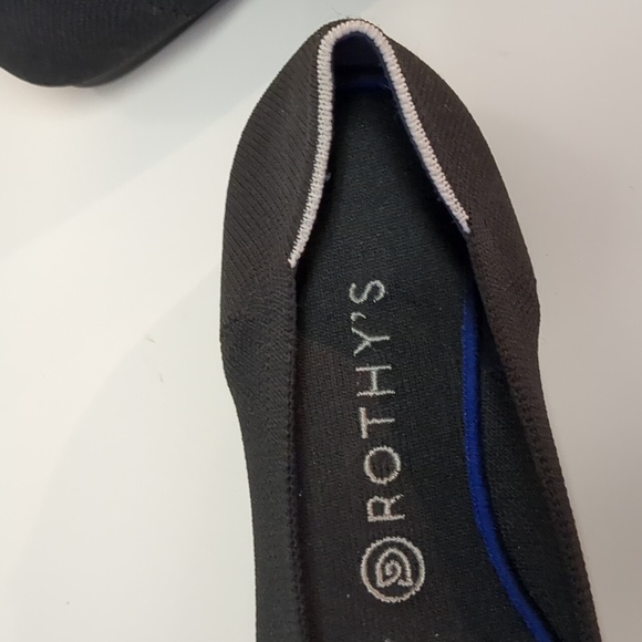 Rothy’s Women’s Black Slip On Round Toe The Flat Size W9.5 - Picture 3 of 7